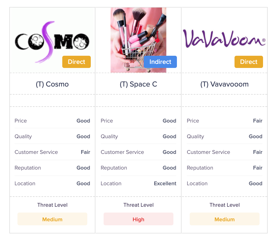 Startup Business Plan: Competitor Analysis in IdeaBuddy