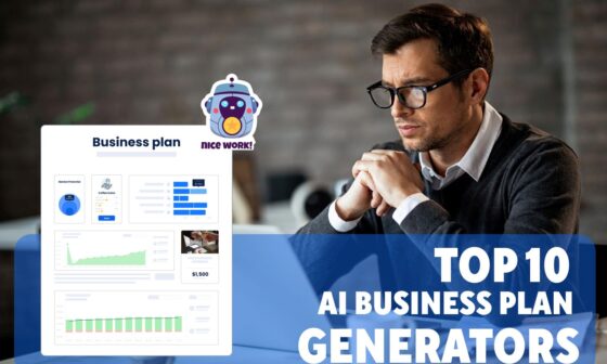 top 10 ai business plan generators cover